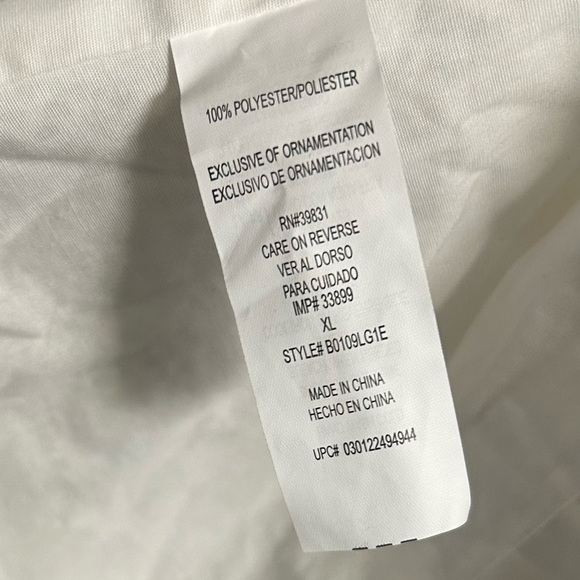 Democracy White Eyelet Embroidered Open Front Blazer Jacket Size XL - Picture 7 of 9